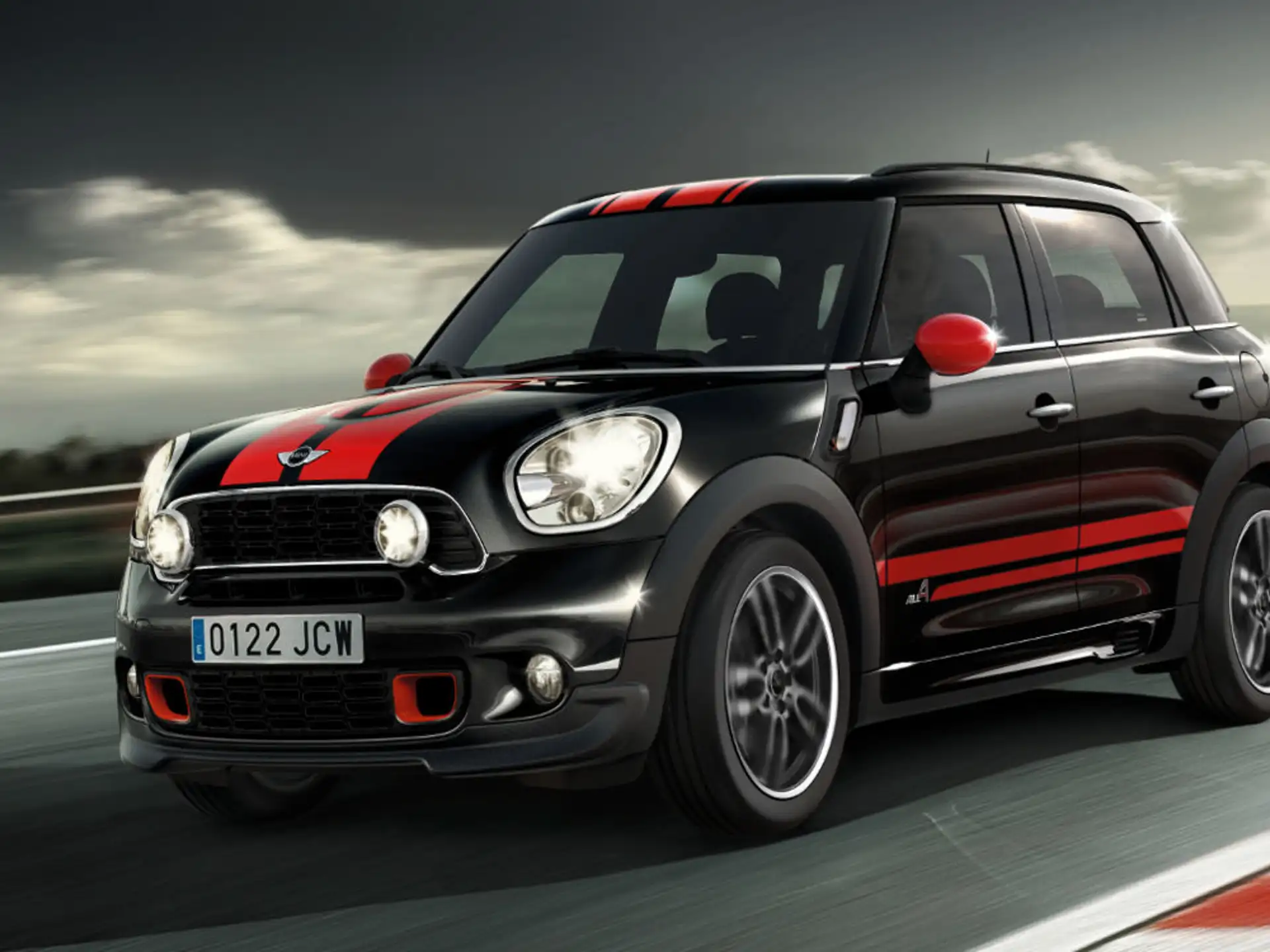 MINI Designpaket Chili Red links/rechts
