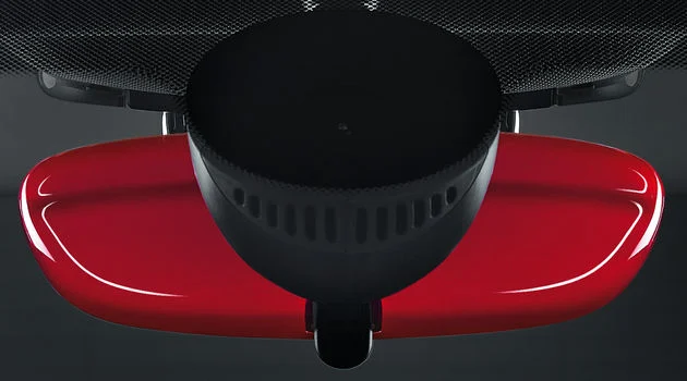 MINI Innenspiegelkappe Blazing Red F54 F55 F56 F57 Fahrzeuge mit Alarmanlage