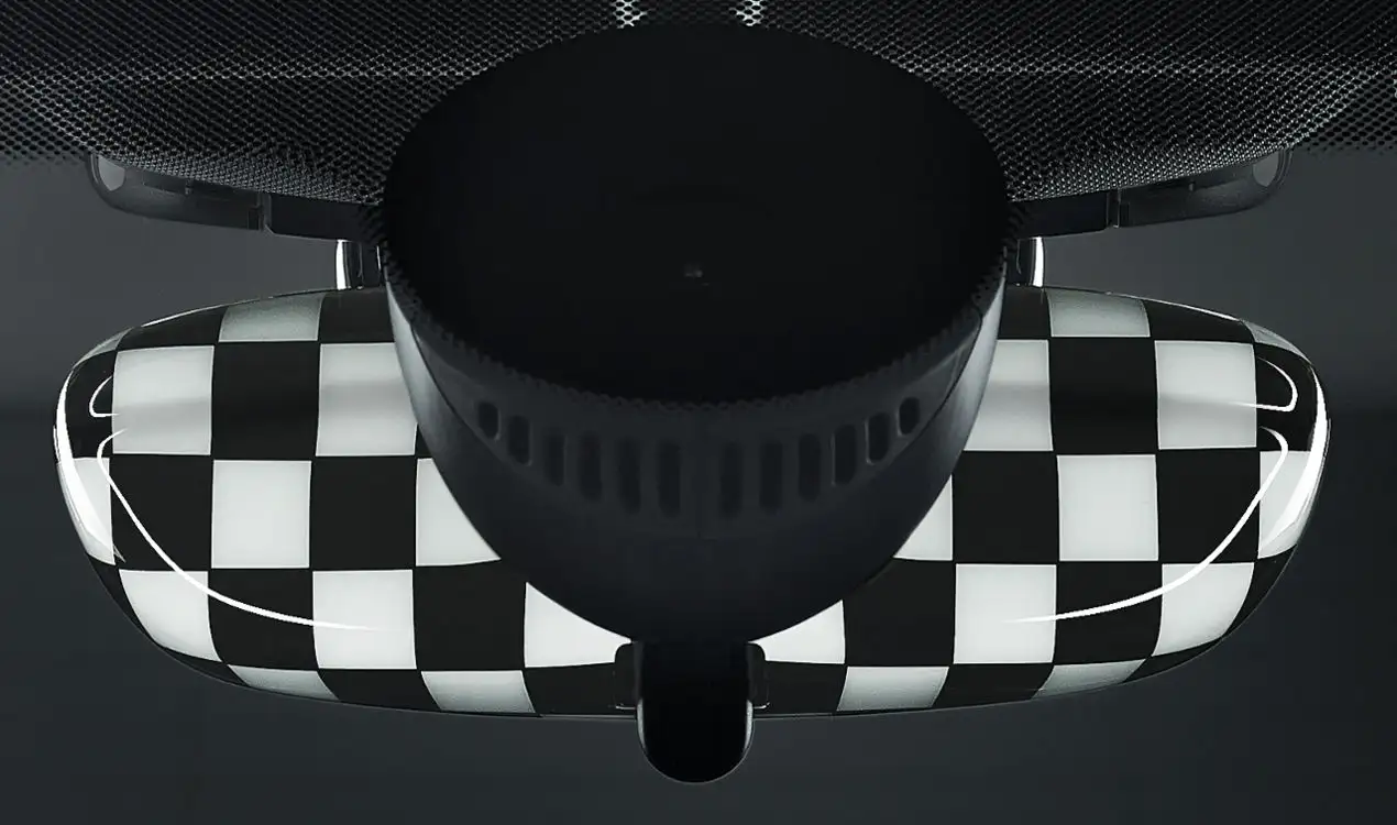 MINI Innenspiegelkappe Checkered Flag - F54 F55 F56 F57 Fahrzeuge