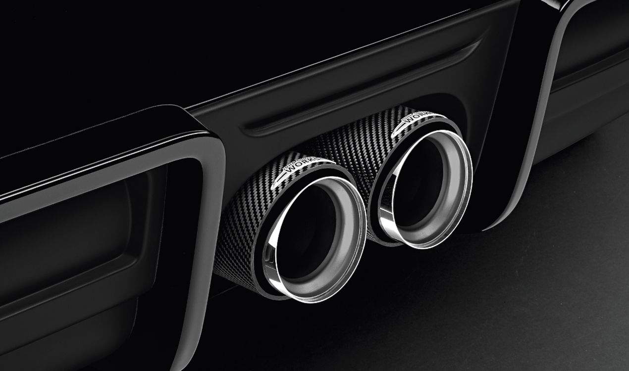 MINI John Cooper Works Endrohrblende-Carbon F55 F56 F57