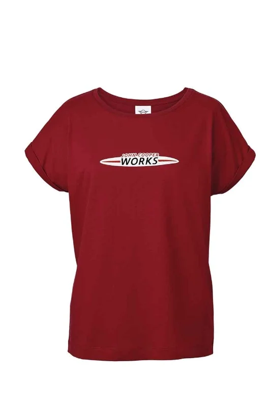 MINI JCW Logo T-Shirt Damen chili red