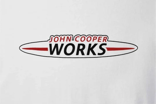 MINI JCW Logo T-Shirt Damen weiß
