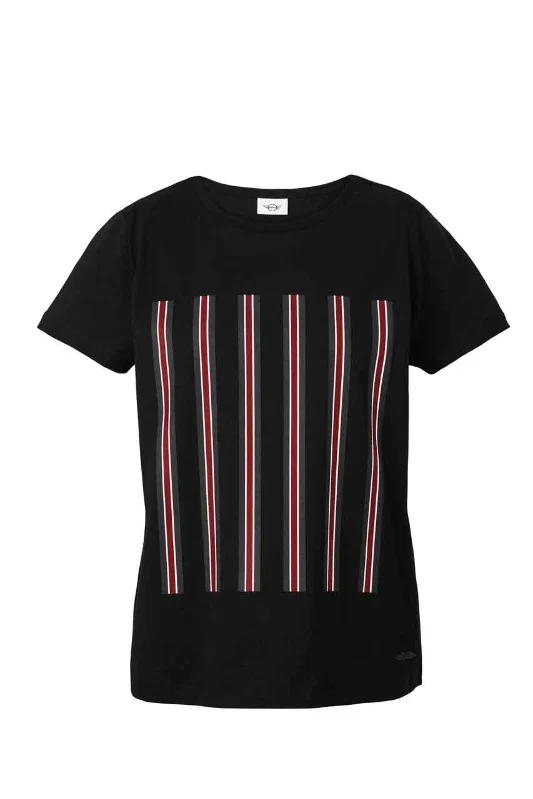 MINI JCW Stripes T-Shirt Damen schwarz
