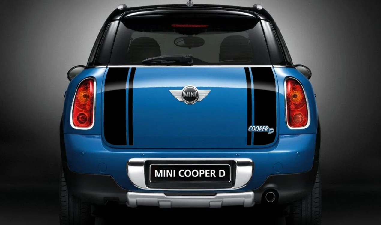 MINI Sportstreifen Roofkit R61 schwarz und weiß [similar]
