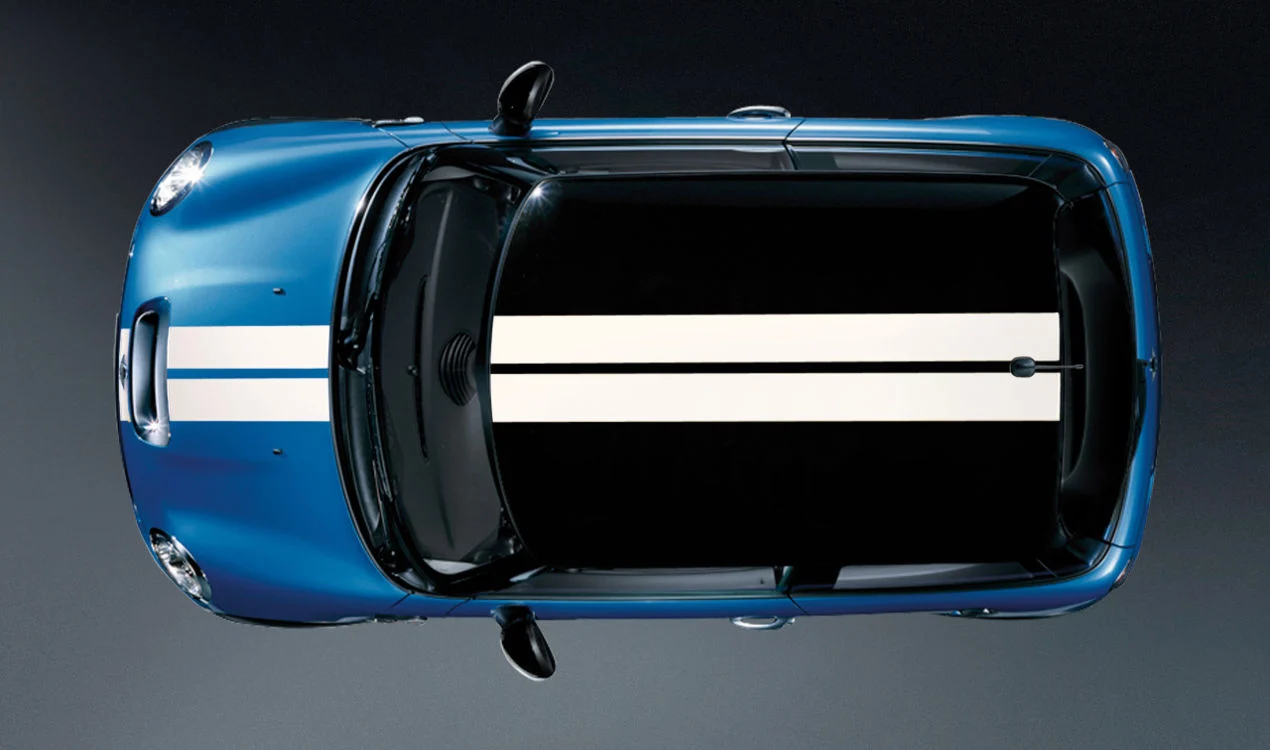 MINI Satz Sportstreifen Bodykit weiß F55