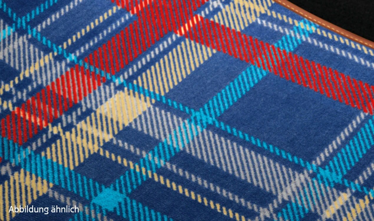 MINI Satz Textilmatten hinten Speedwell Blue F55