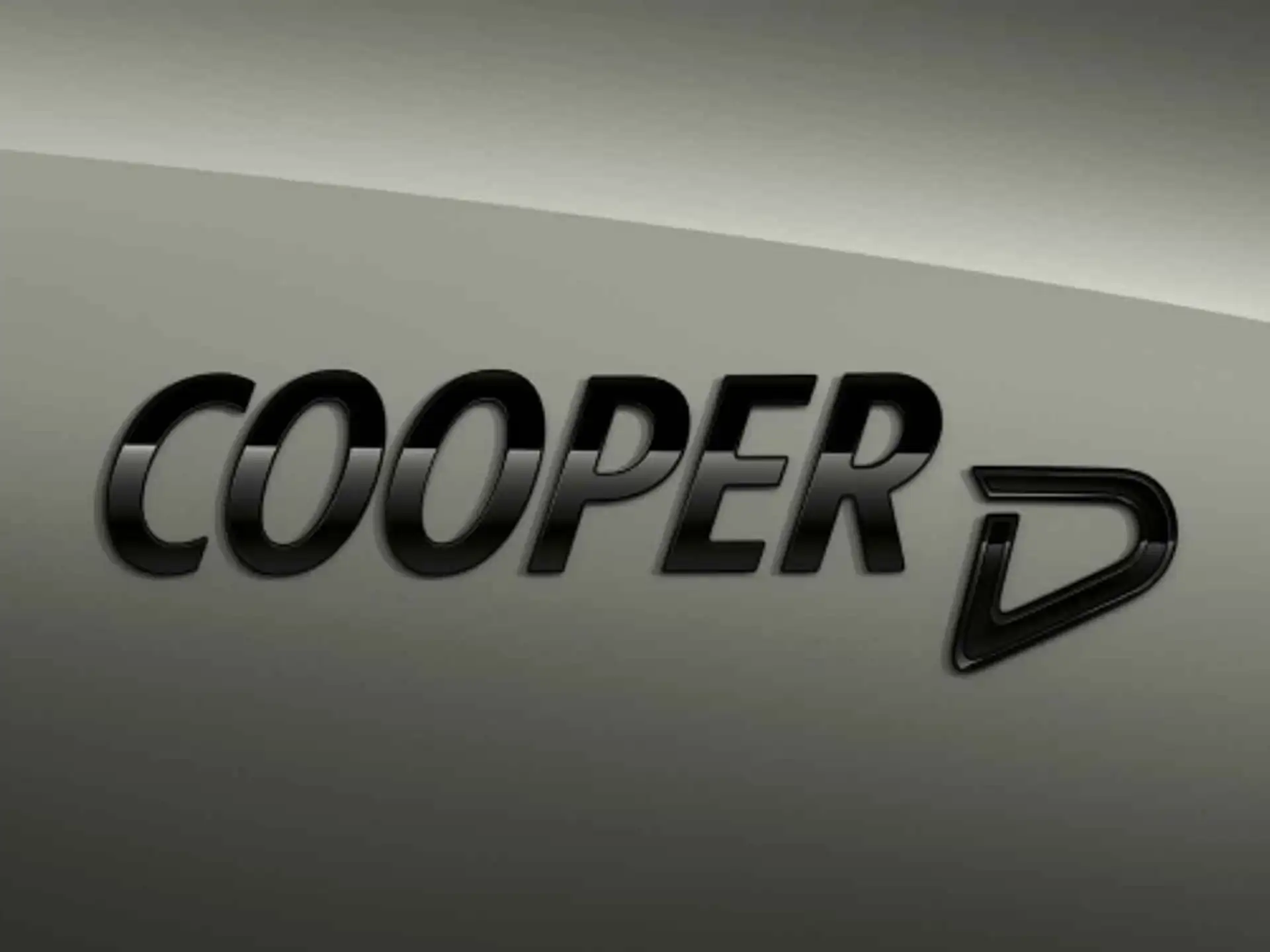MINI Schriftzug Cooper D Piano Black F54, F55, F56, F57, F60