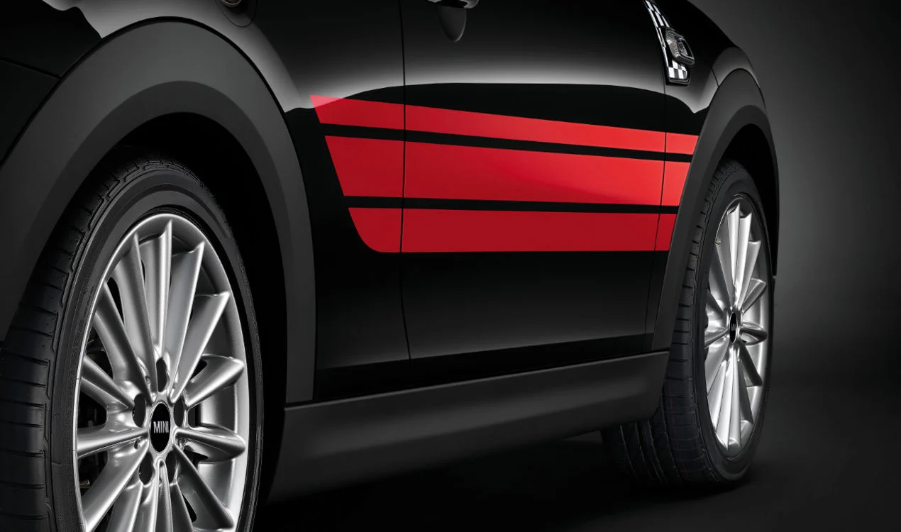 MINI Seitenstreifen John Cooper Works Pro Chili Red für MINI F55 oder F56 F57
