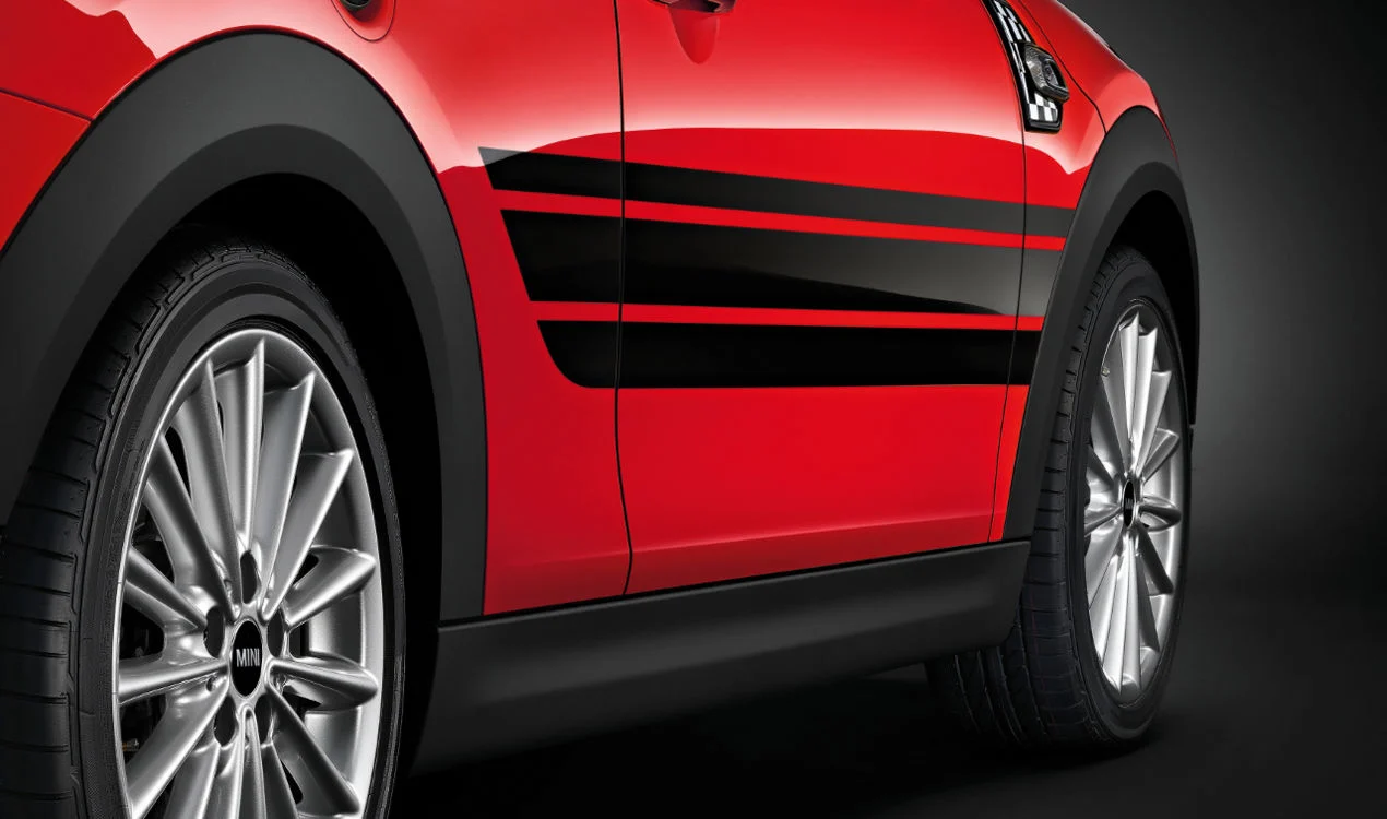 MINI Seitenstreifen John Cooper Works Pro Jet Black für MINI F55 oder F56 F57