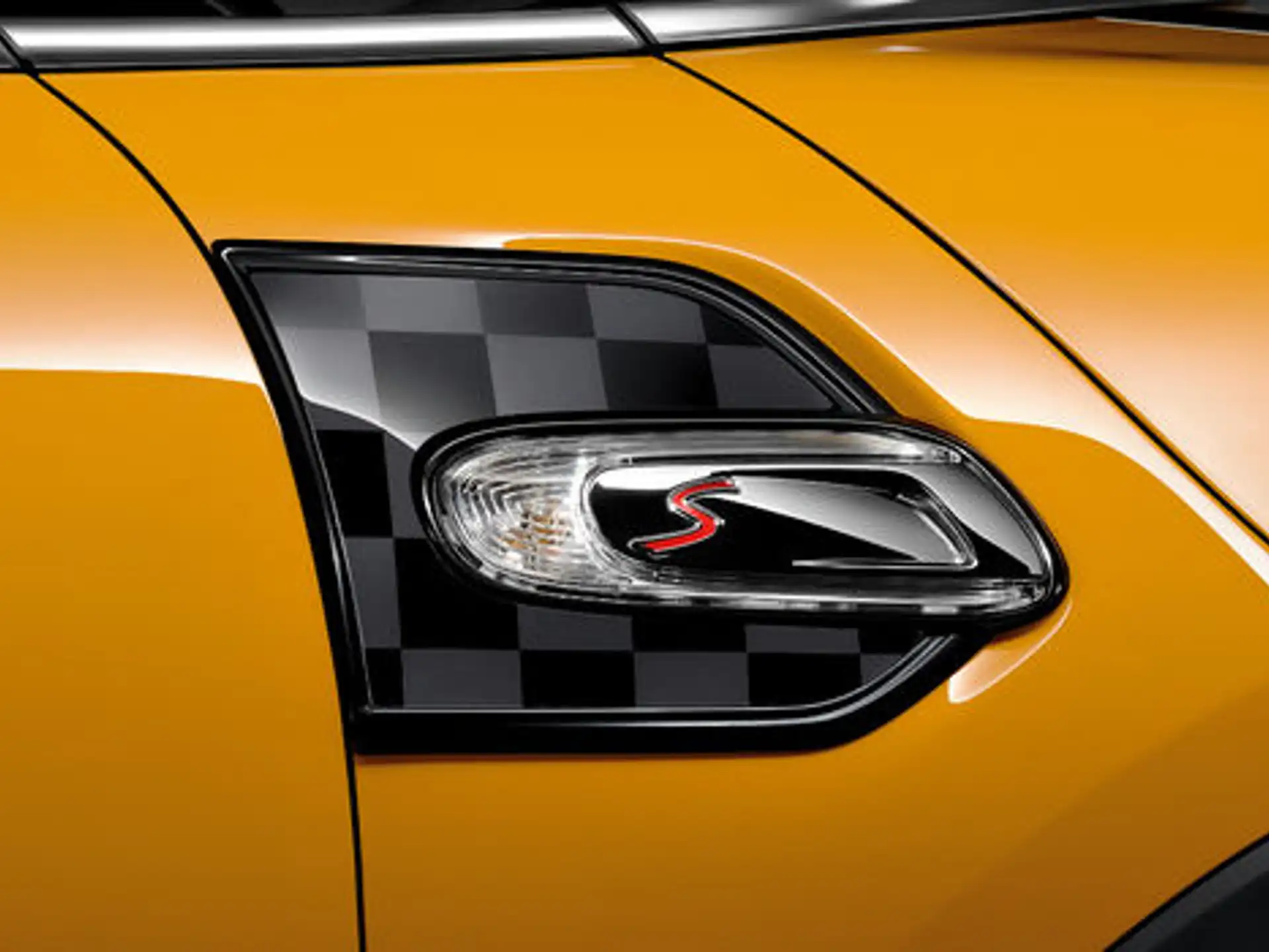 MINI Zierblendenset mit Pad Checkered Flag schwarz / grau