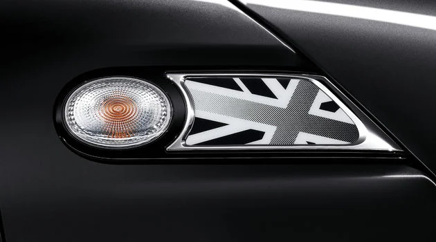 MINI Zierblendenset mit Pad Union Jack oder Black Jack R55 R56 R57 R58 R59