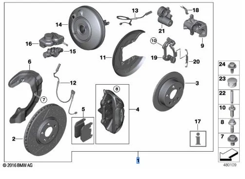 MINI Nachrüstsatz Sportbremse F54 F54N, Bildposition 1