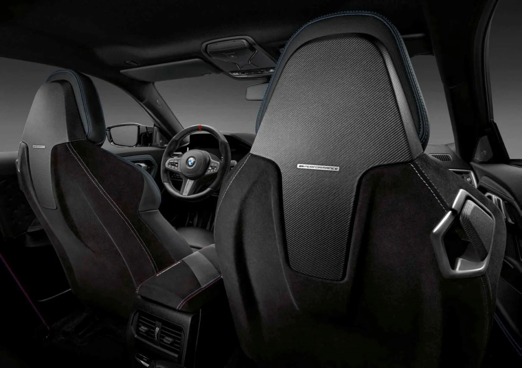 BMW M Performance Sitzrückenschale Alcantara/Carbon offenporig nicht klappbar 3er G20 G21 M3 G80 4er G26 i4 G26E 8er G16