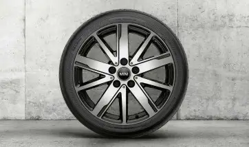 MINI Alufelge Scissor Spoke 830 jet black uni 7J ET54 F55/F56/F57
