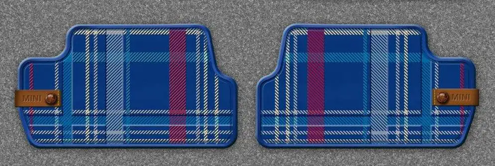MINI Satz Gummimatten Blue hinten - F56