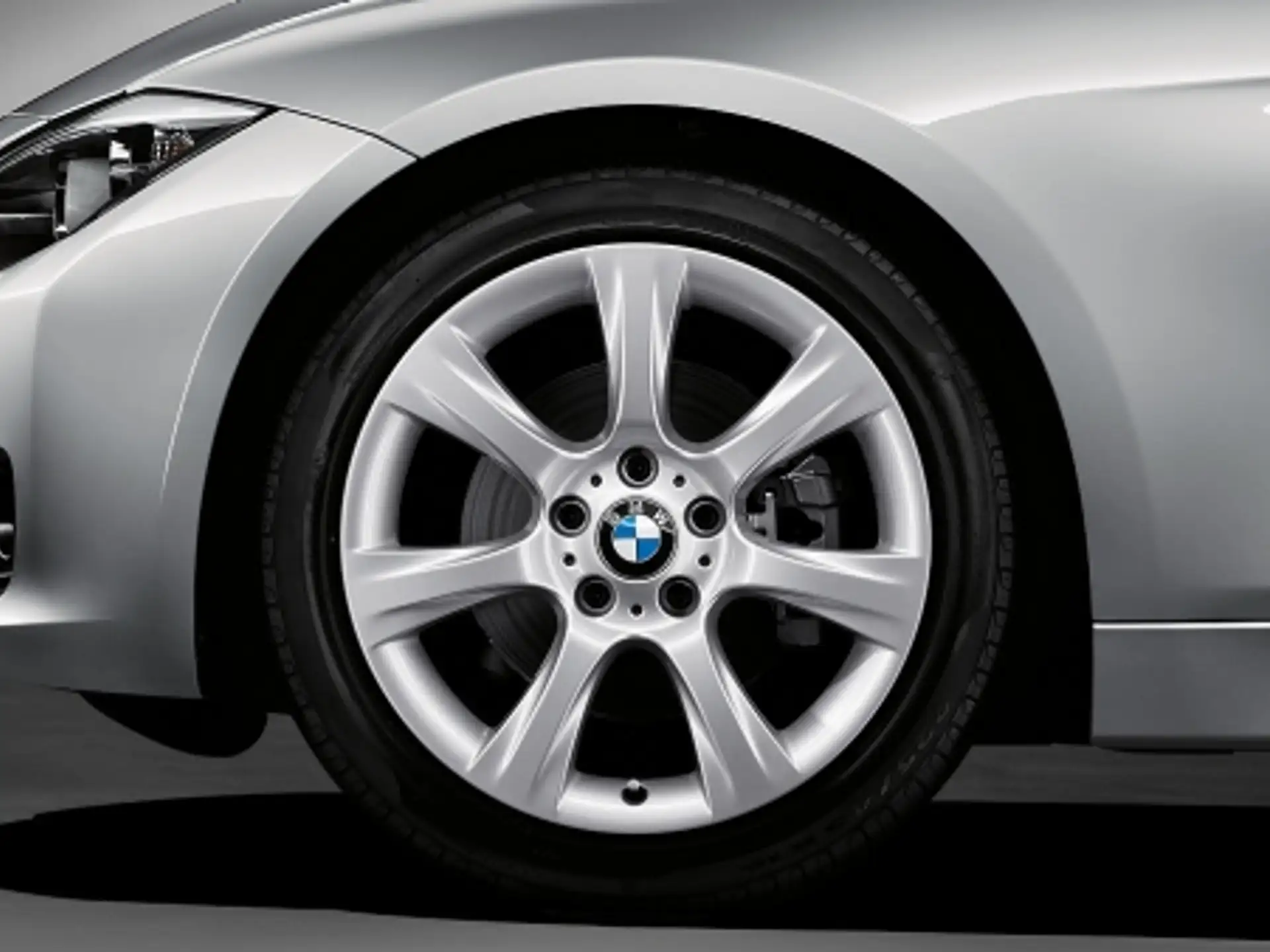 BMW Alufelge Sternspeiche 396 silber 8Jx18 ET34 3er F30/F31/F34GT 4er F32/F33/F36