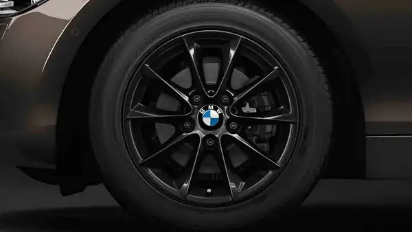 BMW Alufelge V-Speiche 411 16 Zoll schwarz - 1er F20 F21 2er F22