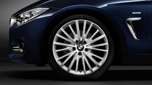 BMW Alufelge Vielspeiche 399 silber/glanzgedreht 8,5Jx19 ET47 3er F30/F31 4er F32/F33/F36