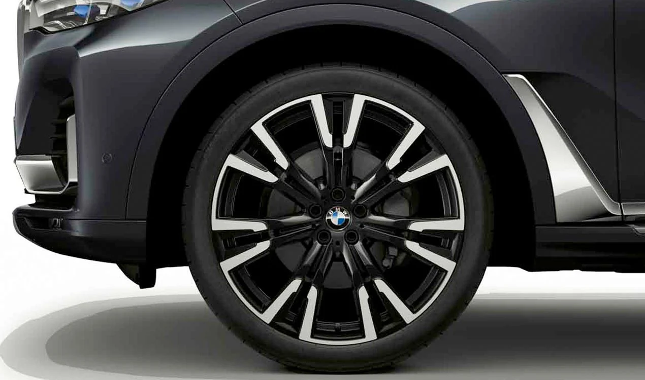 BMW Alufelge Y-Speiche 756 bicolor (orbitgrey/hochglanzpoliert) 10,5Jx22 ET 43 Hinterachse X7 G07