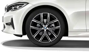 BMW Alufelge Y-Speiche 783 jet black uni/glanzgedreht 8J ET27 2er