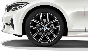 BMW Alufelge Y-Speiche 783 jet black uni/glanzgedreht 8,5Jx19 ET40 2er G42 3er G20/G21 4er G22/G23