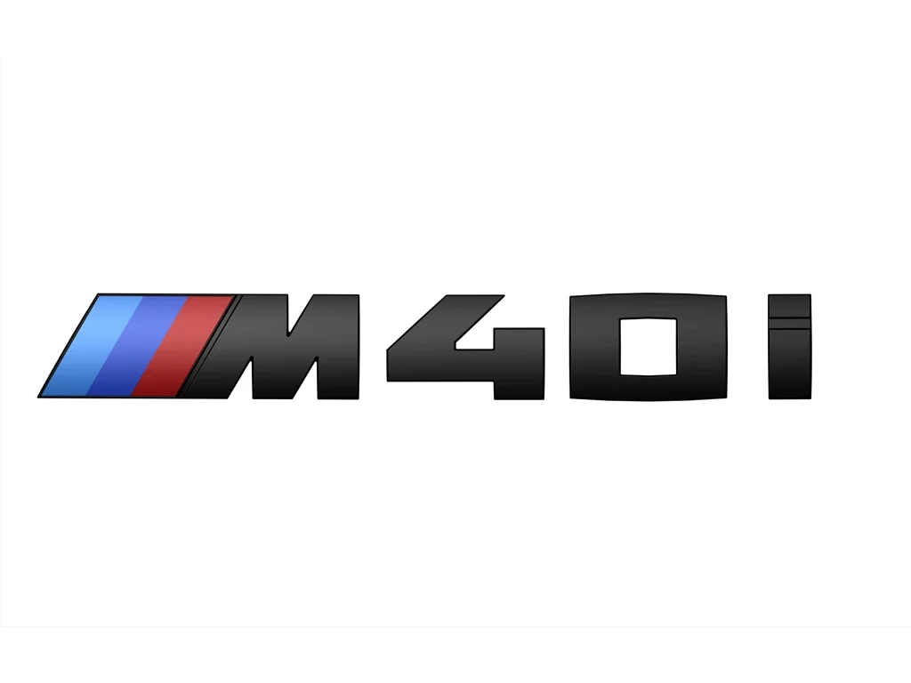 BMW Schwarz lackierte Schriftzug M40i für Z4 G29