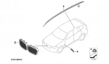 BMW Ziergitter Front 51135A1AC56